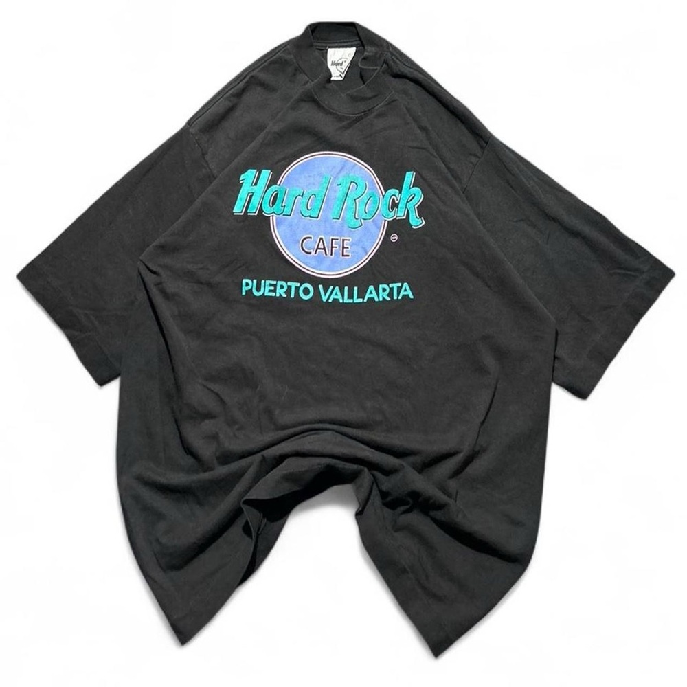 Hard Rock Cafe Black and Blue Short Sleeve Tee